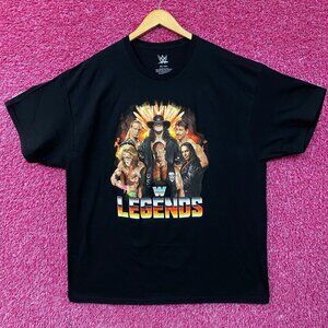 WWE Legends Wrestling Champions Poster T-Shirt 2XL